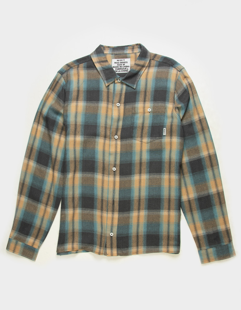 MISFIT SHAPES Loni Mens Flannel Shirt image number 0