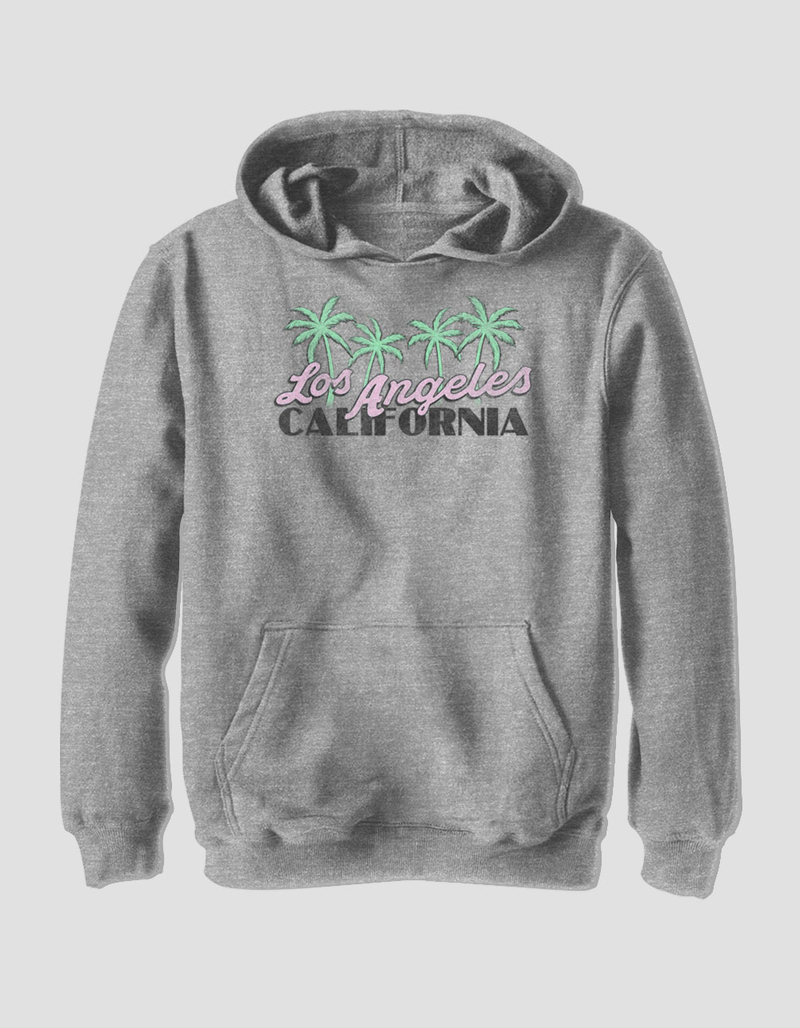 DESTINATION Los Angeles California Palms Unisex Kids Hoodie image number 0