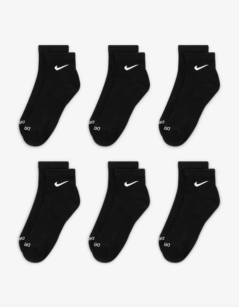 NIKE Everyday Plus 6 Pack Ankle Crew Socks image number 1