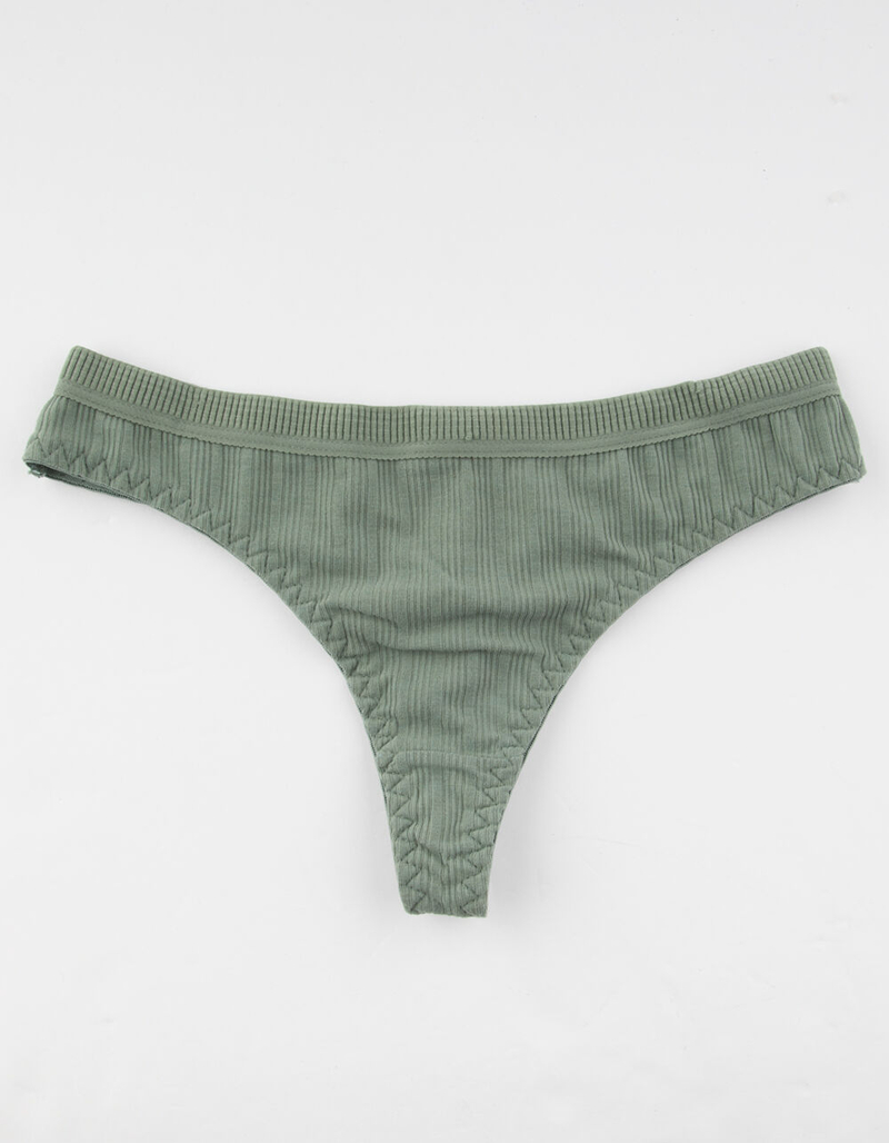 FULL TILT Rib Sage Thong image number 0