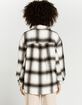 LOVE TREE Plaid Sherpa Womens Jacket image number 3