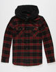 VANS Parkway Boys Plaid Hooded Flannel image number 1