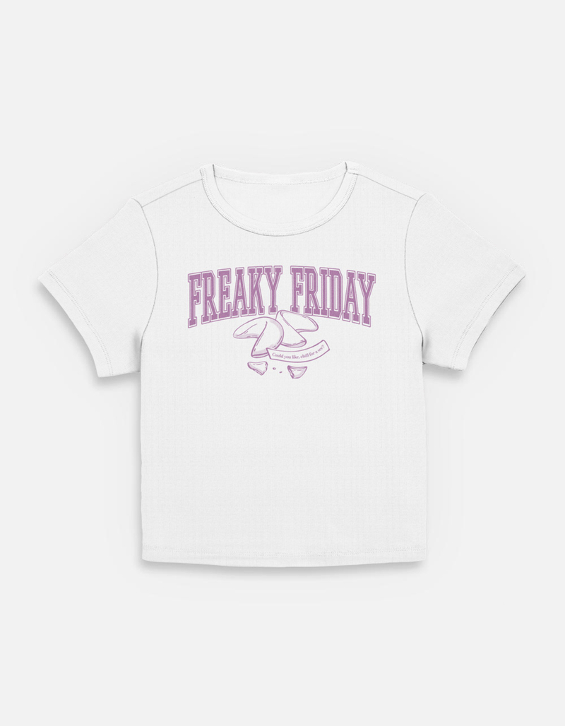 FREAKY FRIDAY Fortune Cookies Womens Baby Tee image number 0