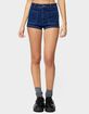 EDIKTED Saren High Rise Denim Micro Shorts image number 1