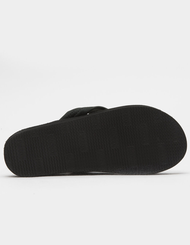 RAINBOW Leather Womens Black Sandals image number 2