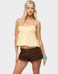 EDIKTED Byrdie Ruched Babydoll Tank Top image number 1