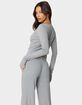 EDIKTED Peekaboo Lace Long Sleeve Top image number 4