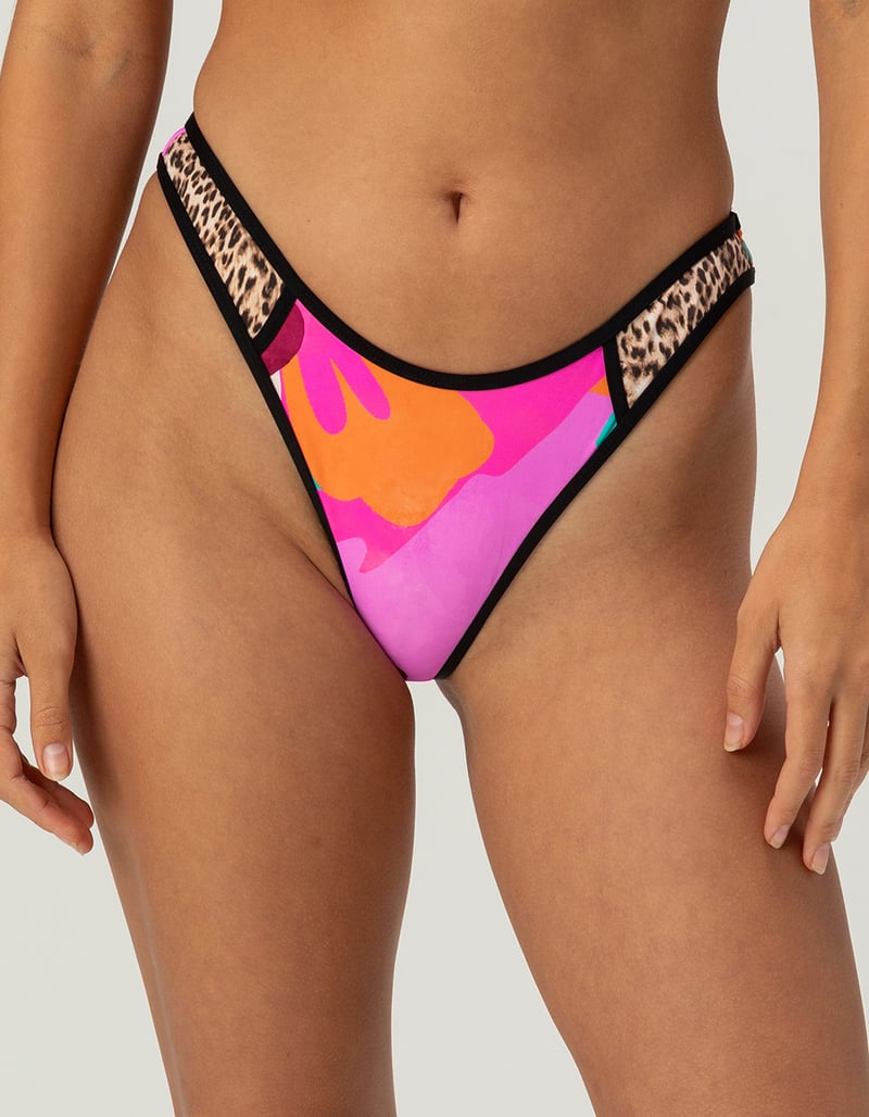 BODY GLOVE Groove Straight Up High Leg Bikini Bottoms image number 1