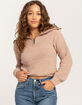 POOF Drop Sleeve Oversized Collar Womens Sweater image number 1
