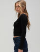 TILLYS Ballet Neck Womens Long Sleeve Top  image number 3