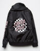 SANTA CRUZ Cloud Check Black Girls Windbreaker Jacket image number 2