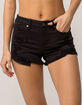 RSQ Venice Mid Rise Womens Ripped Denim Shorts image number 2