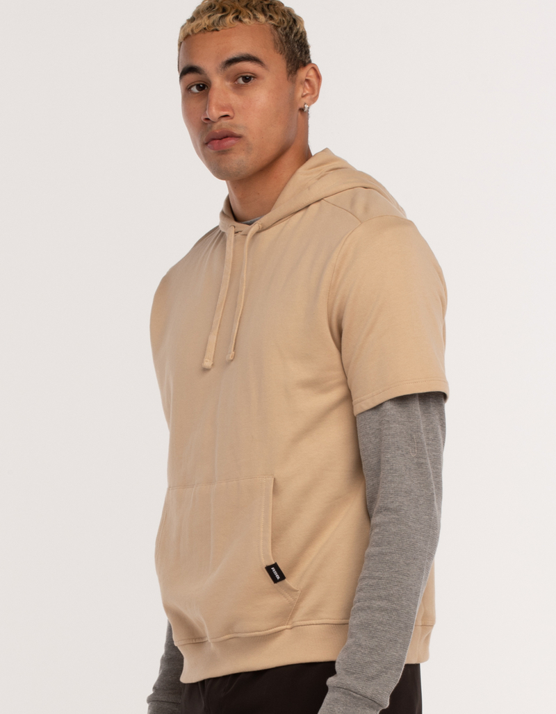 RSQ Mens Solid Short Sleeve Hoodie image number 1