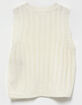 JOLIE & JOY Girls Cable Sweater Vest image number 2