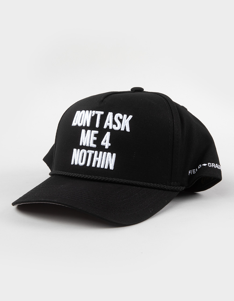 FIELD GRADE Don't Ask Me Snapback Hat image number 0