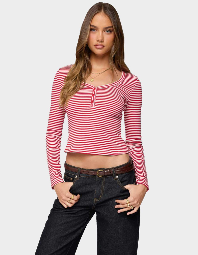 EDIKTED Jocelyn Striped Top image number 0