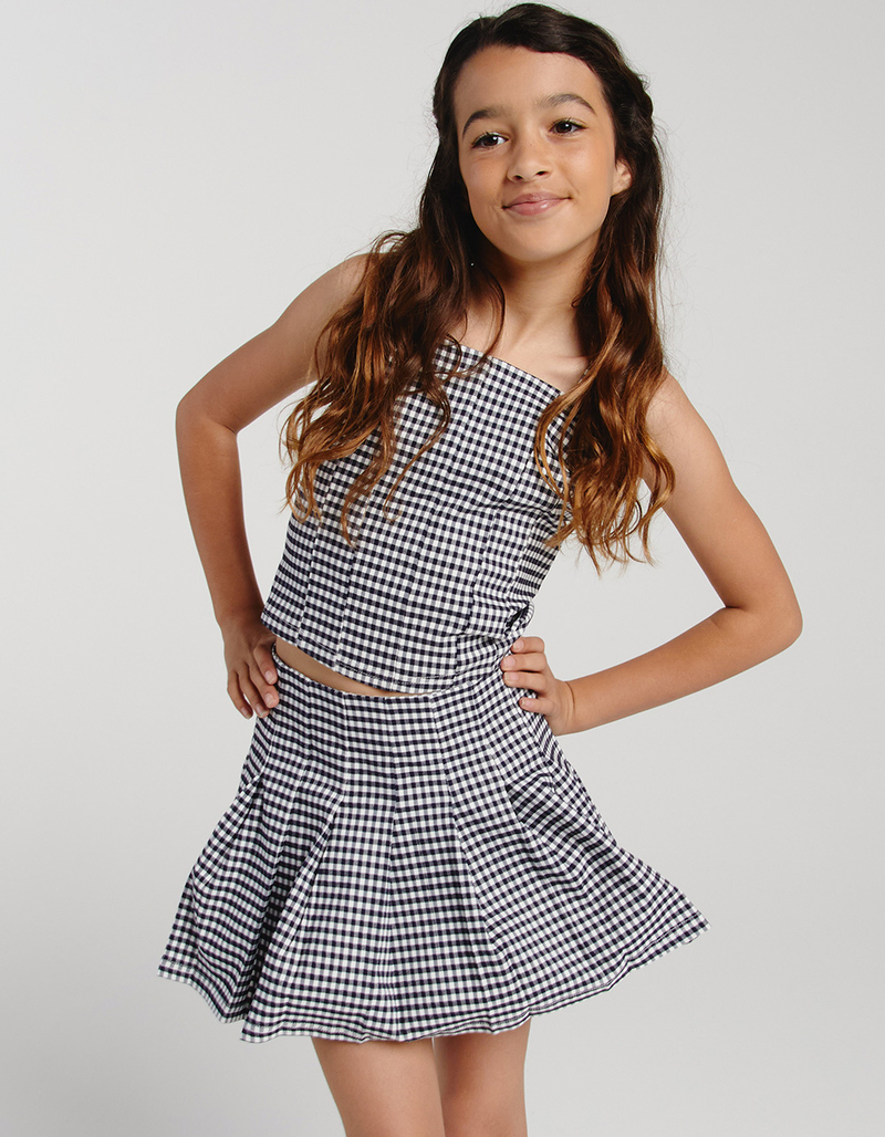 FULL TILT Girls Gingham Tennis Skort image number 0