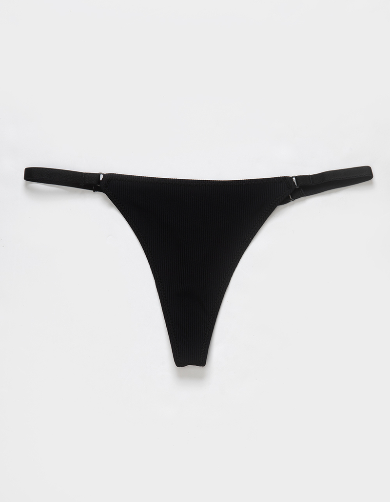 FULL TILT Rib Micro Strappy Thong image number 0