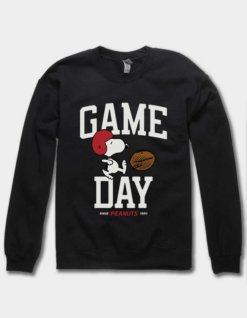 PEANUTS Game Day Football Unisex Crewneck Sweatshirt image number 0