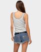 EDIKTED Alethea Striped Scoop Neck Tank Top image number 3