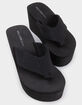 WILD DIVA Heat Womens Platform Wedge Flip Flops image number 6