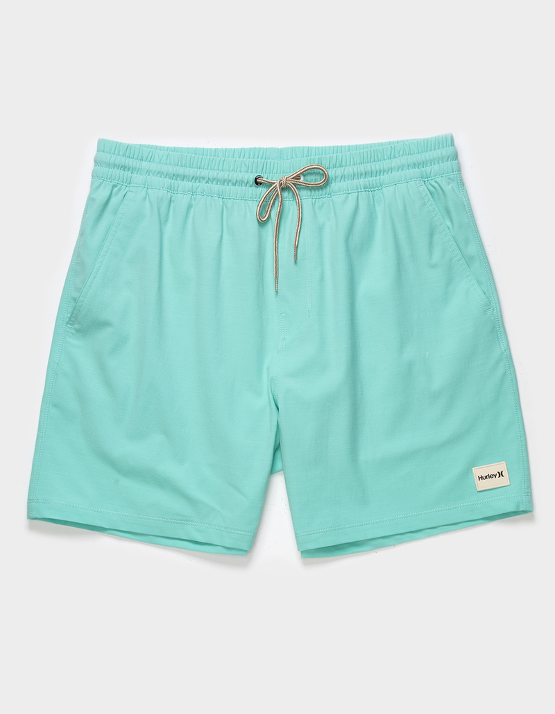 HURLEY Phantom Naturals Cannonball Mens 17" Swim Shorts TURQUOISE