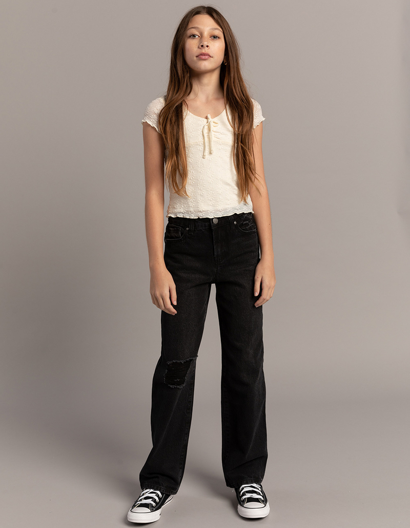 RSQ Lace Tie Front Girls Top image number 5