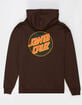 SANTA CRUZ Other Dot Mens Hoodie - BROWN