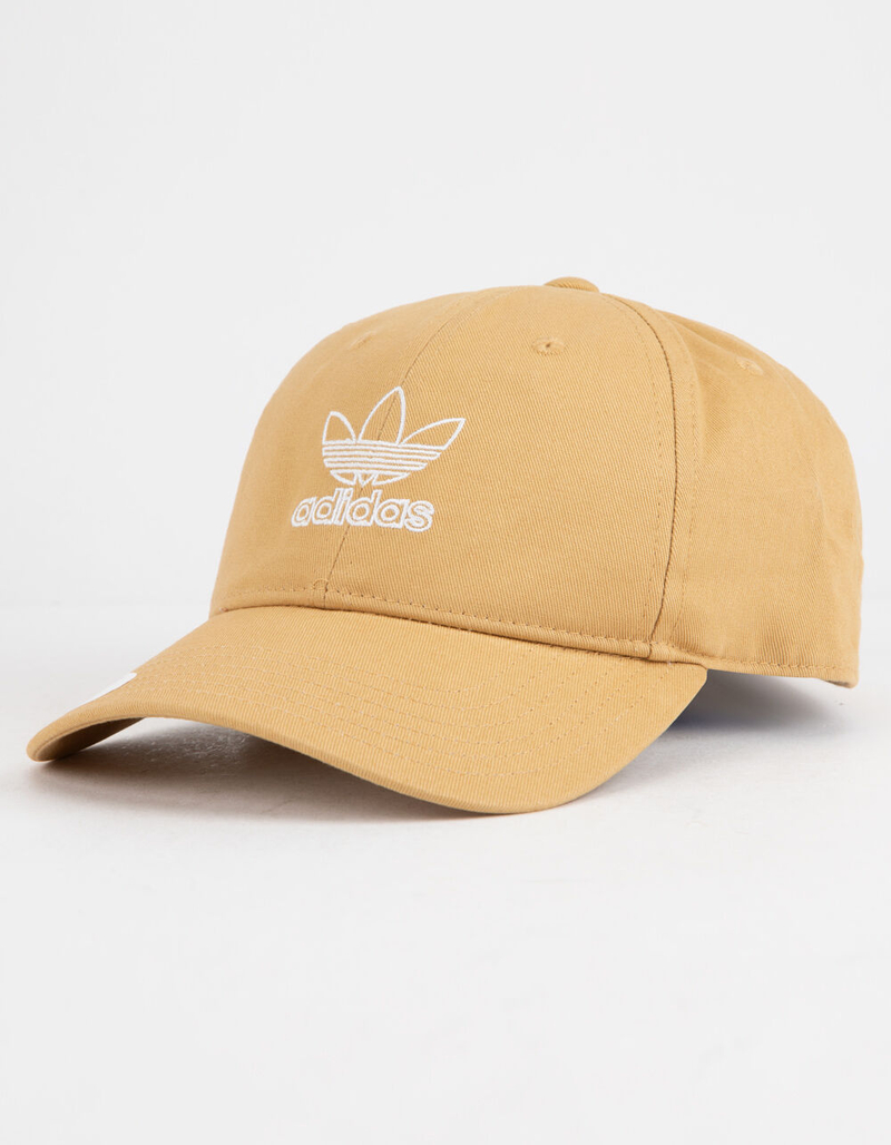 ADIDAS Originals Relaxed Outline Khaki Womens Strapback Hat image number 0