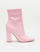 STEVE MADDEN Lynden Pink Patent Boots image number 2
