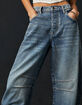 FREE PEOPLE Good Luck Mid Rise Womens Barrel Jeans image number 2