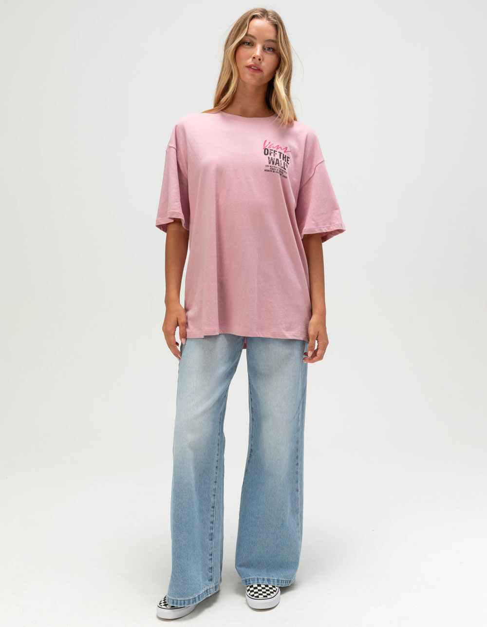 VANS Lady Wall Womens Oversized Tee - DUSTY PINK | Tillys