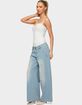EDIKTED Petite Cory Striped Low Rise Baggy Jeans image number 4