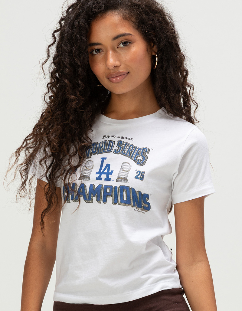 TINY TURNIP Los Angeles Dodgers Champs Womens Tee image number 0