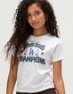 TINY TURNIP Los Angeles Dodgers Champs Womens Tee image number 1