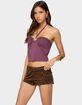 EDIKTED Abstract Metal Detail Halter Top image number 2