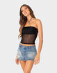 EDIKTED Celestia Sheer Mesh Womens Tube Top image number 4