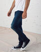 RSQ Mens Slim Dark Vintage Flex Jeans image number 3