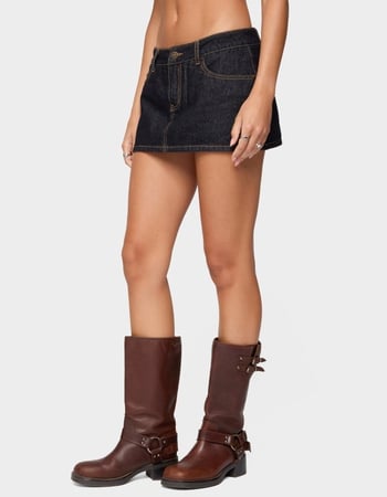 EDIKTED Camelia Denim Mini Skort Alternative Image