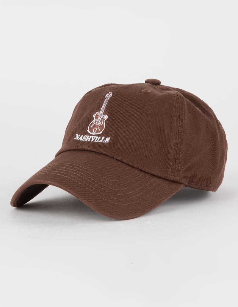 Nashville Guitar Womens Dad Cap Strapback Hat image number 0