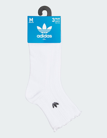 ADIDAS Originals U Ori Ruffle 3 Pack Womens Quarter Socks Alternative Image