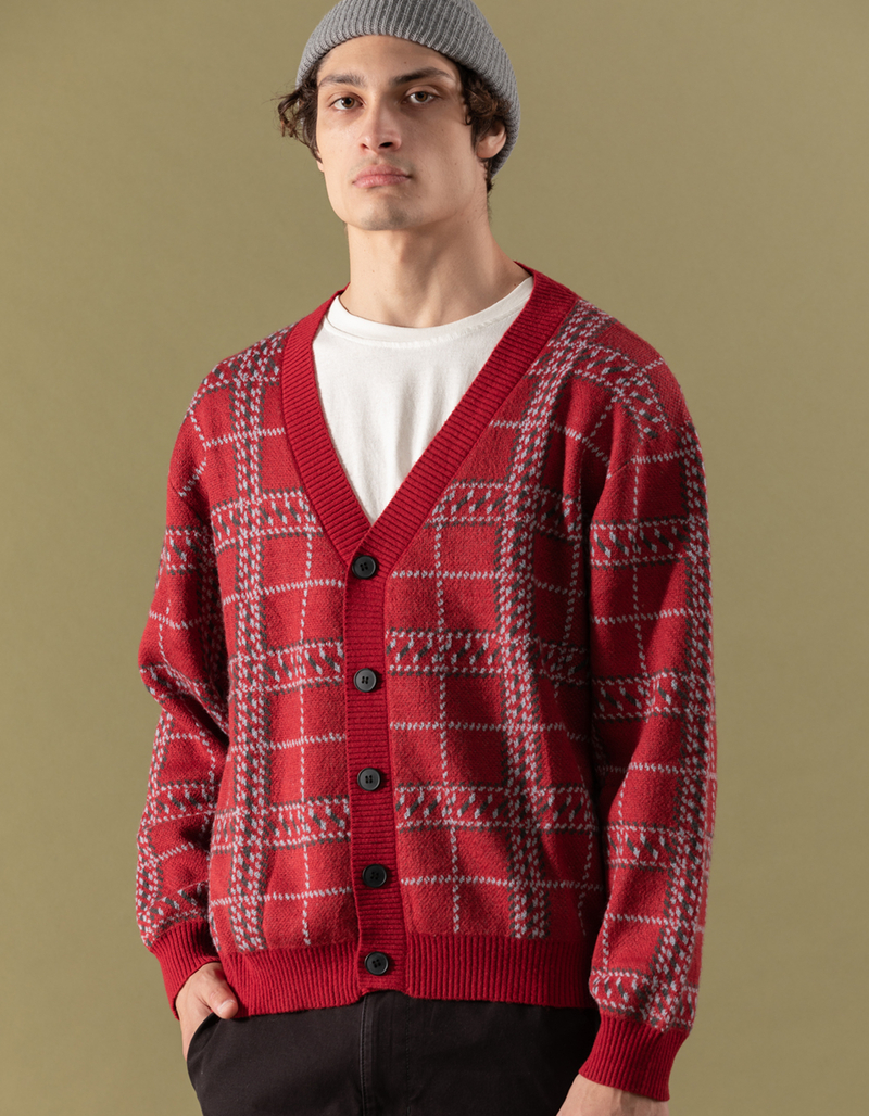 RSQ Mens Plaid Cardigan image number 6