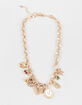 FULL TILT Heart/Bow/Cherry Charm Necklace image number 1