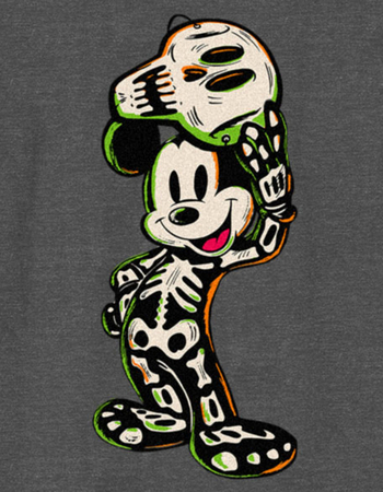 DISNEY 100TH ANNIVERSARY Mickey Skeleton Unisex Kids Tee Alternative Image