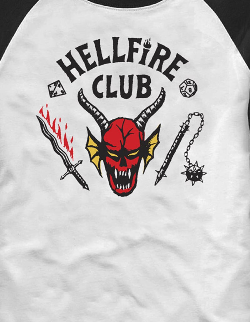STRANGER THINGS Hellfire Club Unisex Raglan Tee image number 1