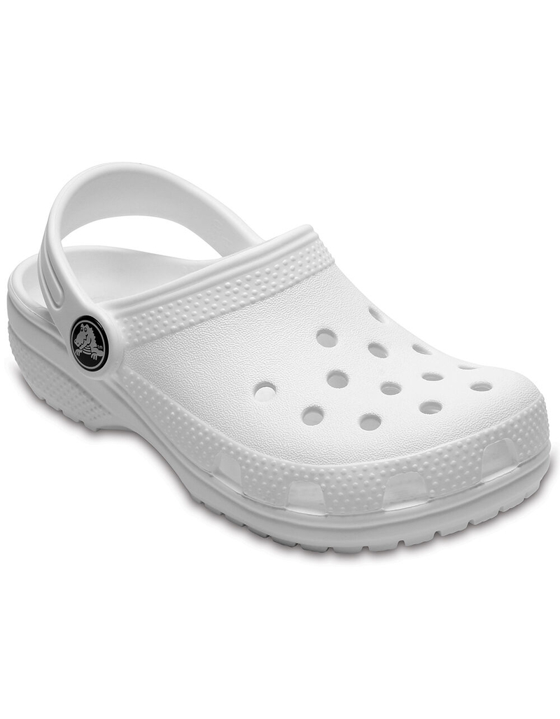 CROCS Classic Juniors White Clogs image number 0