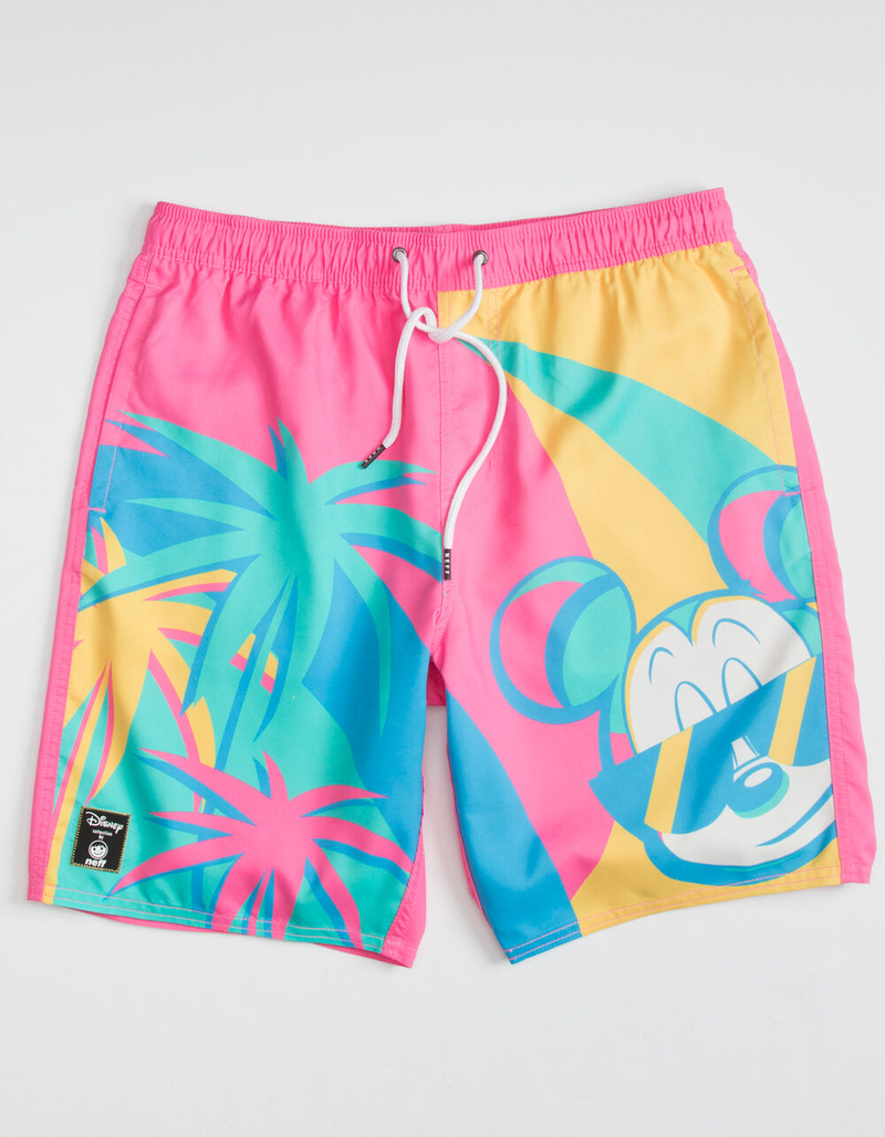 NEFF x Mickey Deco Hot Tub Mens Volley Shorts image number 0