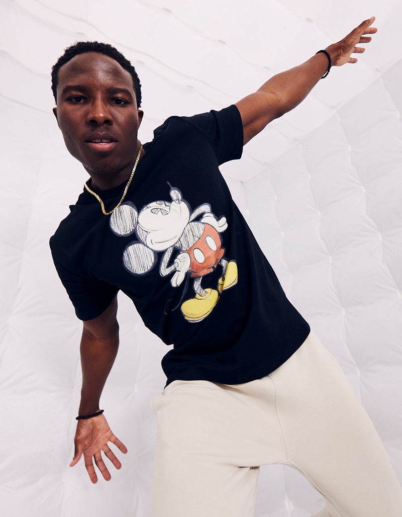 CHAMPION x Disney Mickey Mouse Doodle Mens Tee image number 4