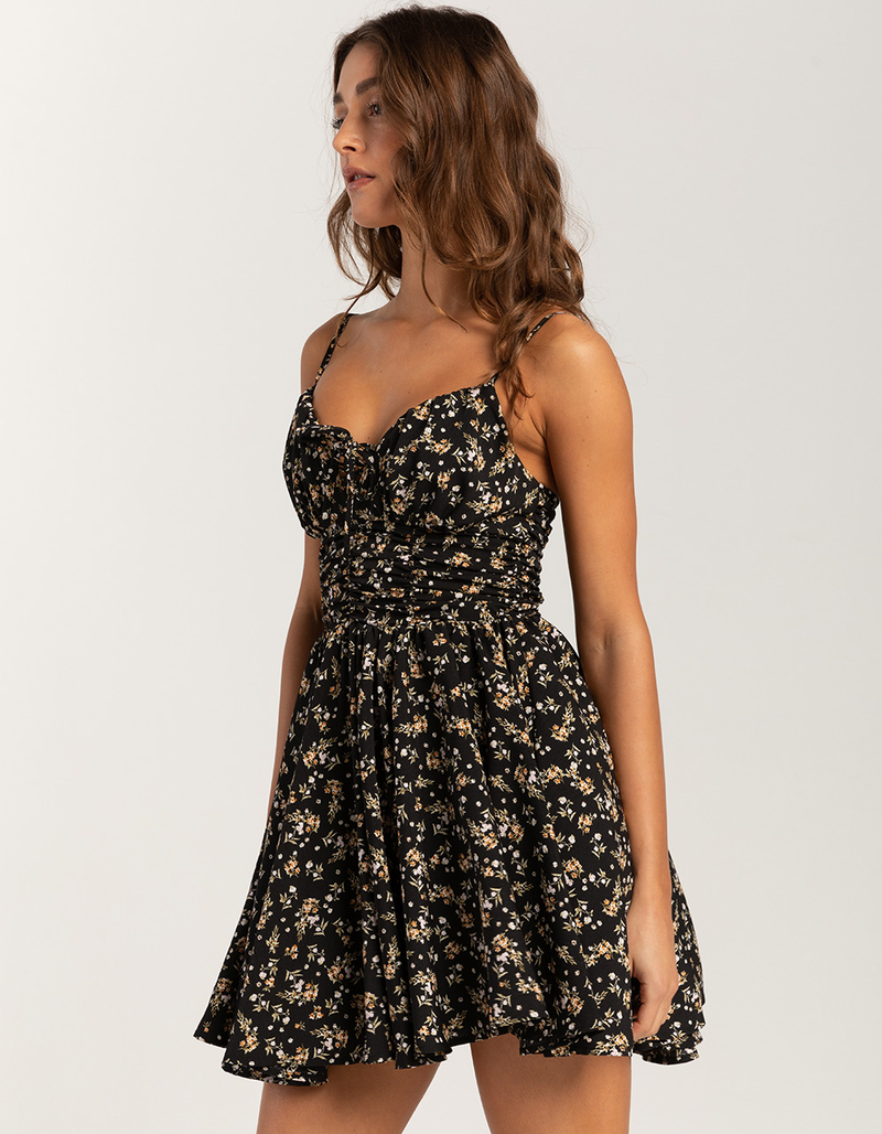 RSQ Womens Cinch Waist Slip Dress image number 2