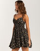 RSQ Womens Cinch Waist Slip Dress image number 3